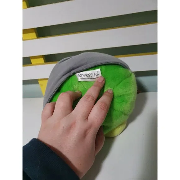 Rovio Angry Birds Corporal Pig Green Leonard Large Plush Soft Toy 20cm wide 2009 - Picture 3 of 3